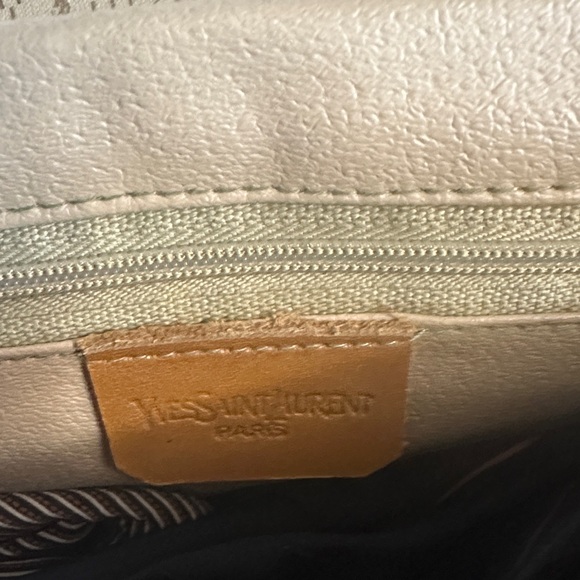 Yves Saint Laurent Cream and Tan Crossbody Bag - Picture 6 of 6